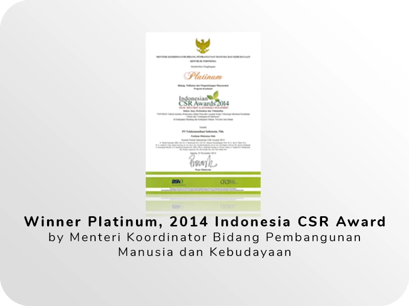 Winner Platinum 2014 CSR